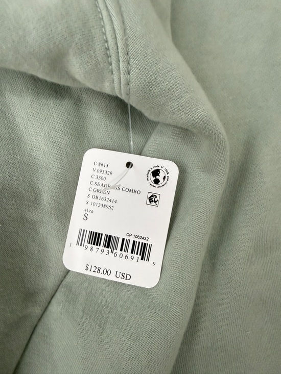NEW FP Movement by Free People Sage Green Graphic Pullover Hoodie